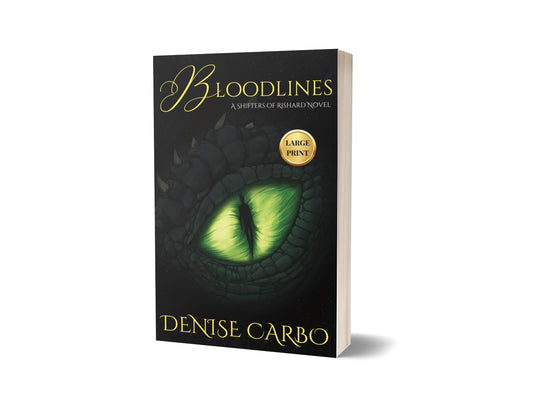 Bloodlines by Denise Carbo large print cover A dragon shifter paranormal romance