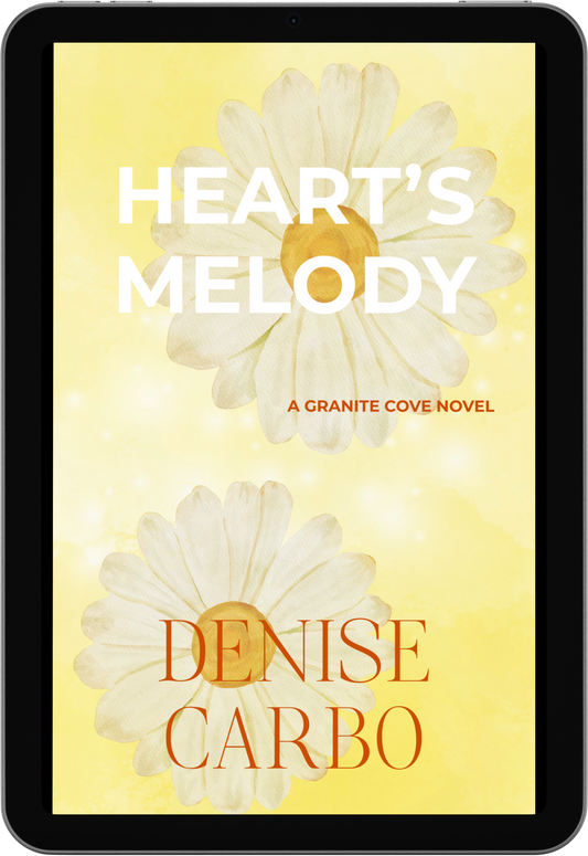 Book cover of Heart's Melody by Denise Carbo. Daisy's. Small town romance