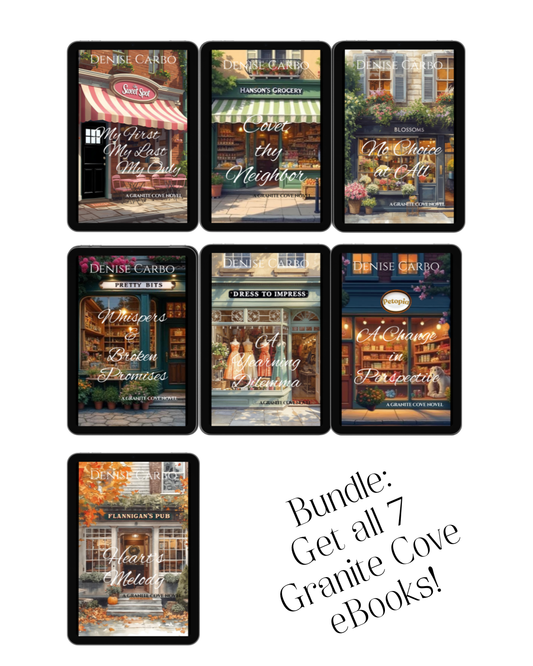 Collection of Granite Cove eBook covers by Denise Carbo